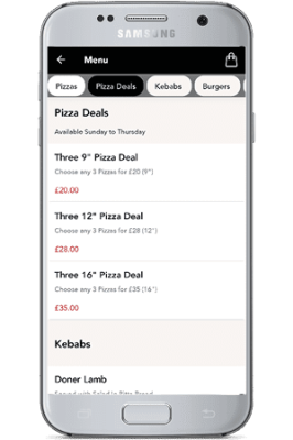 Mobile App Screenshot - Load Street Pizza Bewdley